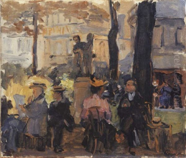 Jardin Du Luxembourg: Jour D'ete A Paris Oil Painting by Isaac Lazarus Israels