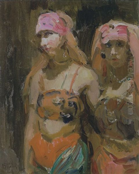 Orientaalse Buikdanseressen Oil Painting by Isaac Lazarus Israels
