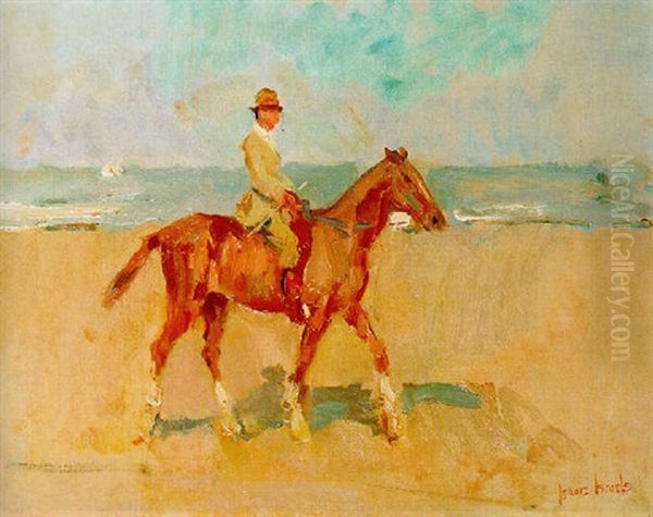 An Afternoon Ride Oil Painting by Isaac Lazarus Israels