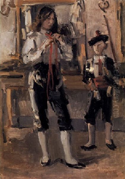 Picadores Oil Painting by Isaac Lazarus Israels