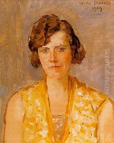 A Portrait Of A Woman Oil Painting by Isaac Lazarus Israels