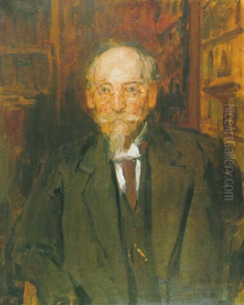 Portret Professor S.r. Steinmetz Oil Painting by Isaac Lazarus Israels