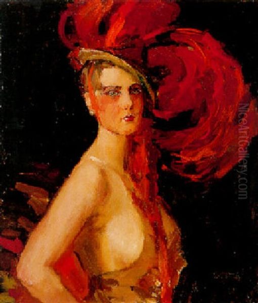 Revuedanseres Van Het Scala Te 's-gravenhage Oil Painting by Isaac Lazarus Israels