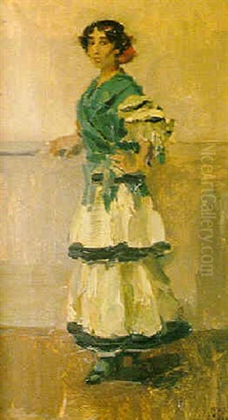 Spaanse Danseres Oil Painting by Isaac Lazarus Israels
