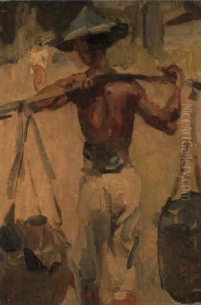 The Water Carrier Oil Painting by Isaac Lazarus Israels