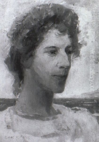 Mannerportrat Vor Kustenlandschaft Oil Painting by Isaac Lazarus Israels