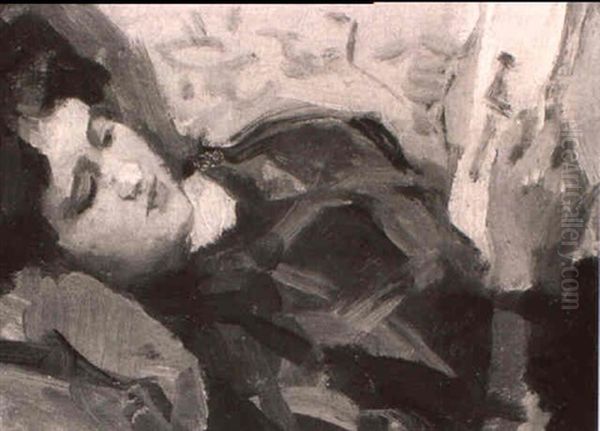 Woman Reading Oil Painting by Isaac Lazarus Israels