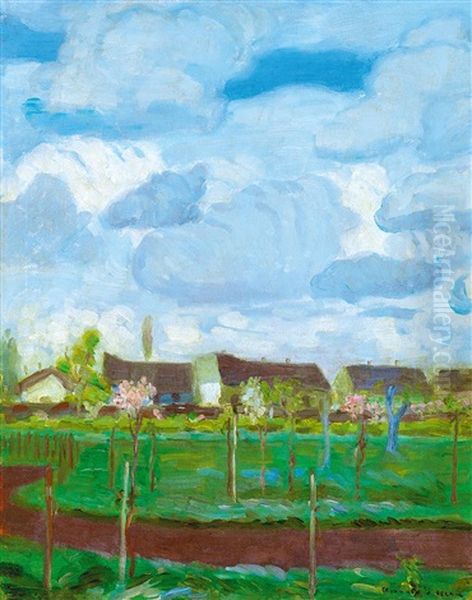 Spring, C. 1910 Oil Painting by Bela Ivanyi Gruenwald