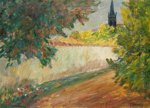 Byvag Vid Kyrka Oil Painting by Ivan Ivarson