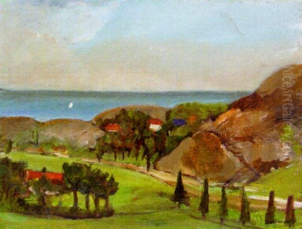 Sydlandskt Landskap Oil Painting by Ivan Ivarson