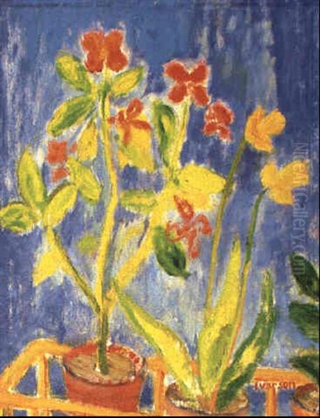 Krukv,xter Oil Painting by Ivan Ivarson