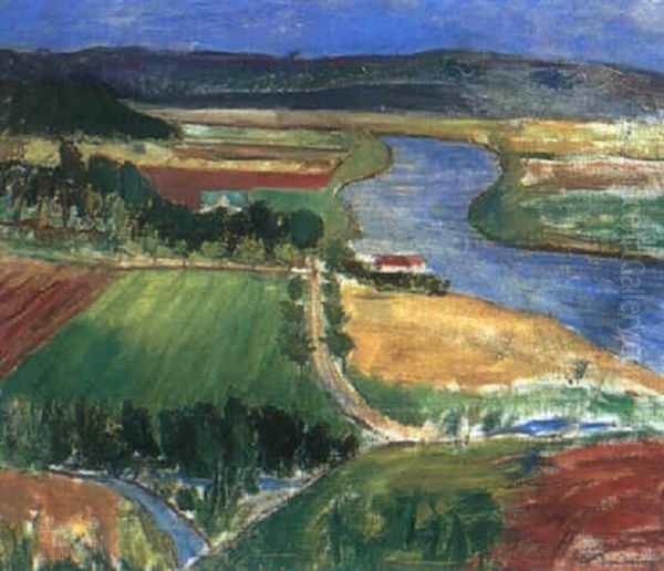 Alven, Hjartum Oil Painting by Ivan Ivarson