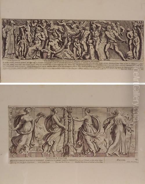 Allegoria E Soggetto Mitologico Oil Painting by Pietro Santi Bartoli