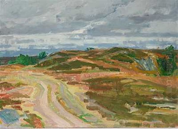 Hedelandskab Oil Painting by Kraesten Iversen
