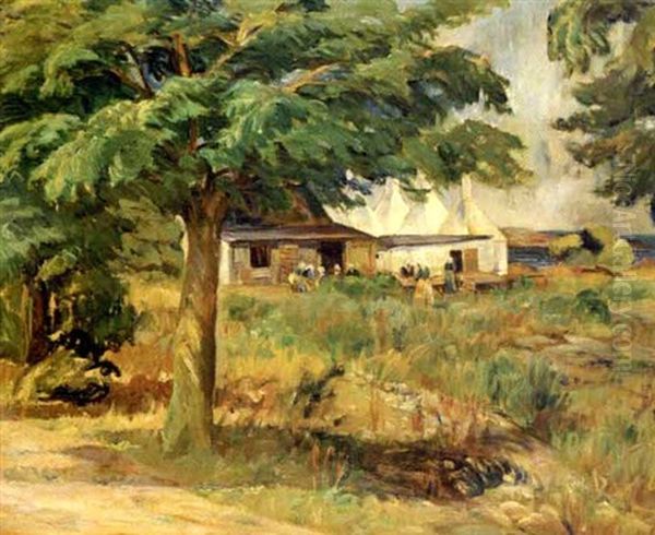 Silderogerier Pa Bornholm Oil Painting by Kraesten Iversen