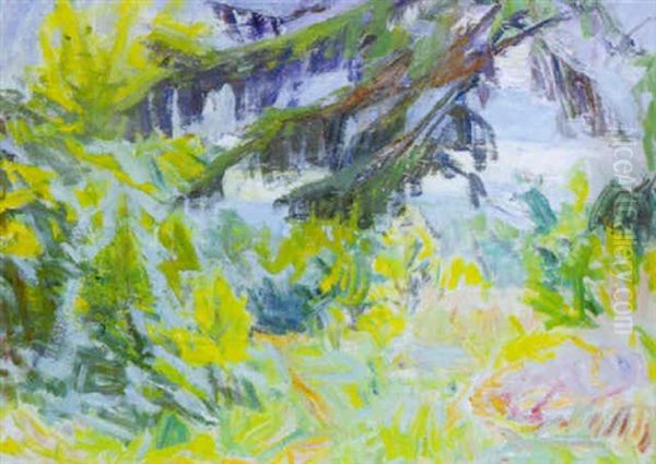 Skovparti Fra Svaneke Oil Painting by Kraesten Iversen