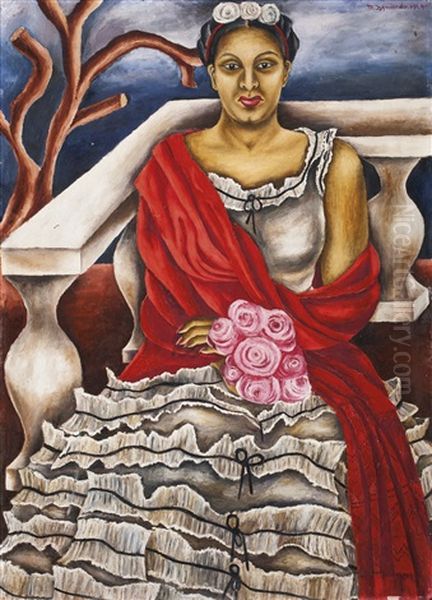 Autorretrato Oil Painting by Maria Izquierdo