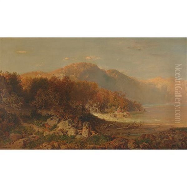 On The North Ottawa River Oil Painting by Otto Reinhard Jacobi