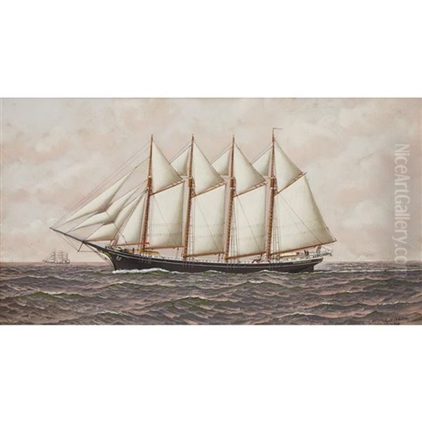 Clara Davis Oil Painting by Antonio Nicolo Gasparo Jacobsen