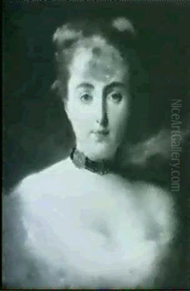 Madame Valtesse De La Bigne Oil Painting by Jacquet Gustave