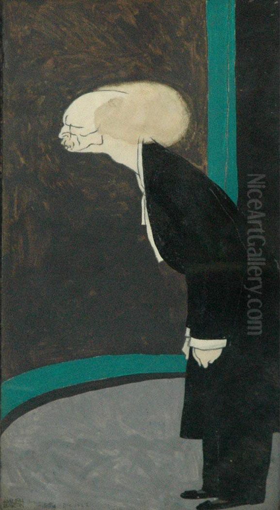 Leopold Stokowski Oil Painting by Ralph Barton