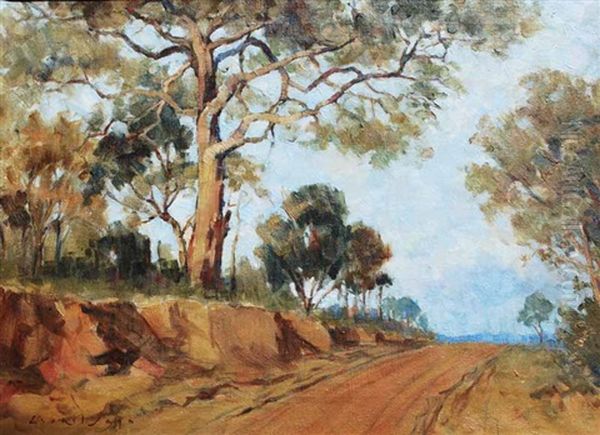 Wayside Gums Oil Painting by Lionel Jago