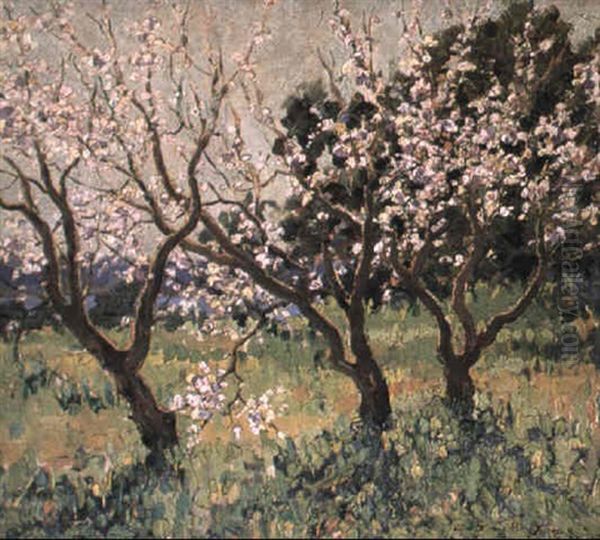 Spring Blossoms Oil Painting by Lionel Jago