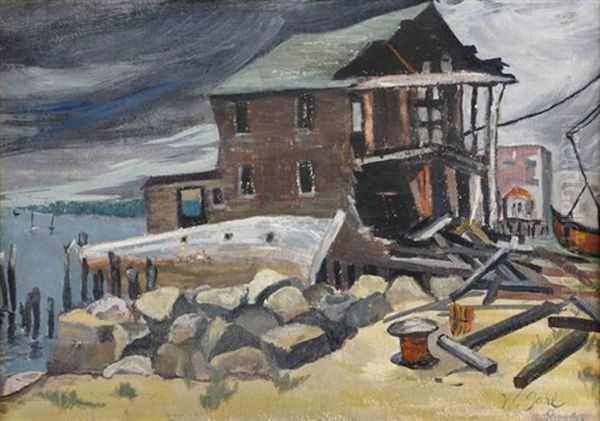 Dom Oil Painting by Wladyslaw Adam Alojzy Jahl