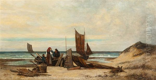 Fra Jaeren Oil Painting by Hans Emil Jahn