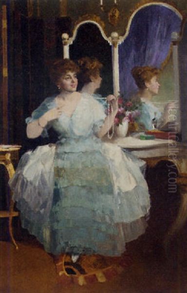 Perfecting The Ensemble Oil Painting by Lajos (Louis) Jambor