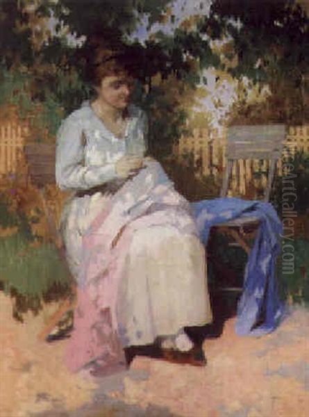 The Love Note Oil Painting by Lajos (Louis) Jambor