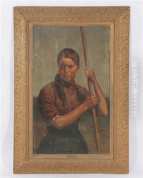 The Peasant Woman Oil Painting by Frederick James