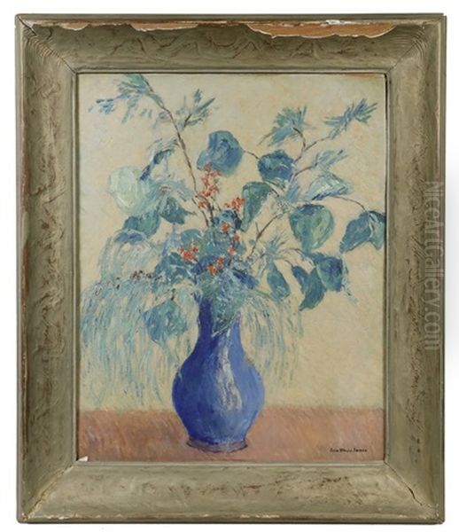 The Blue Chinese Vase Oil Painting by John Wells James