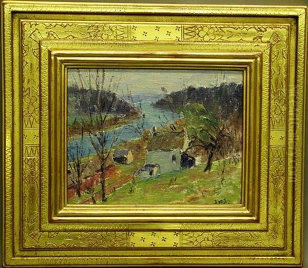 Along The Delaware Oil Painting by John Wells James