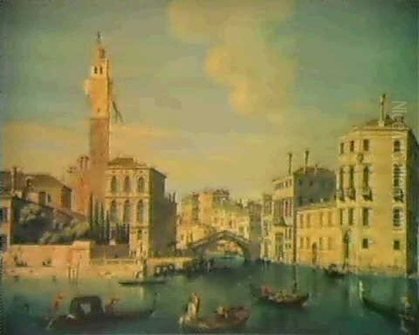 Le Grand Canal Oil Painting by William James
