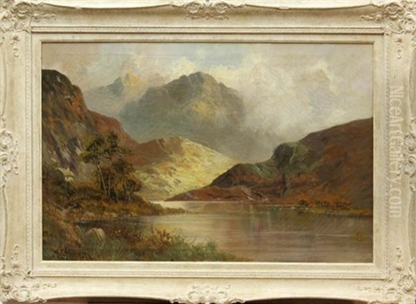 Sunlight Breaking On A Cloudy Morning Oil Painting by Francis E. Jamieson