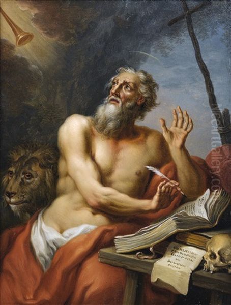 Saint Jerome Oil Painting by Frans Christoph Janneck