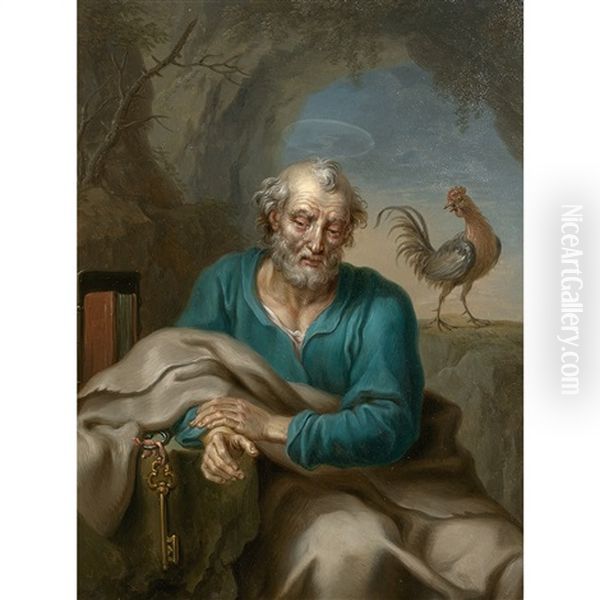 Saint Pierre Oil Painting by Frans Christoph Janneck