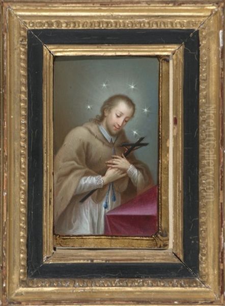 San Juan Nepomuceno Oil Painting by Frans Christoph Janneck