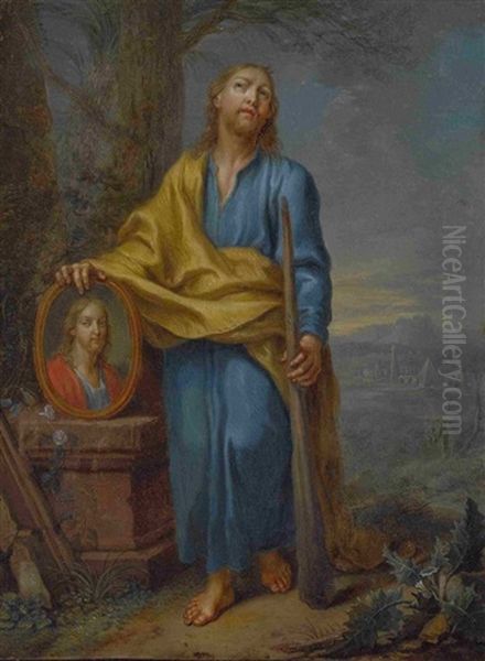 Hl. Judas Thaddaus Oil Painting by Frans Christoph Janneck