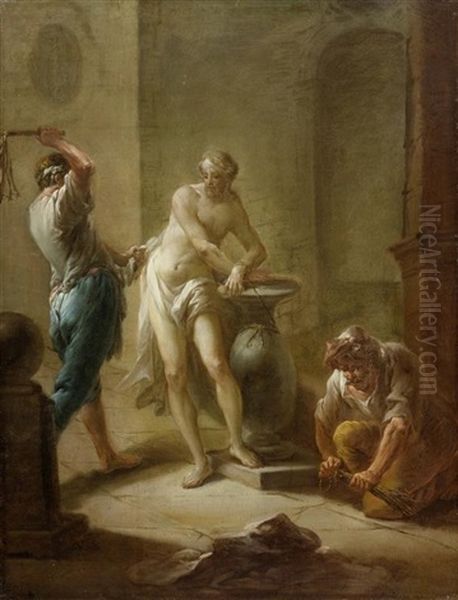 Geisselung Christi Oil Painting by Frans Christoph Janneck