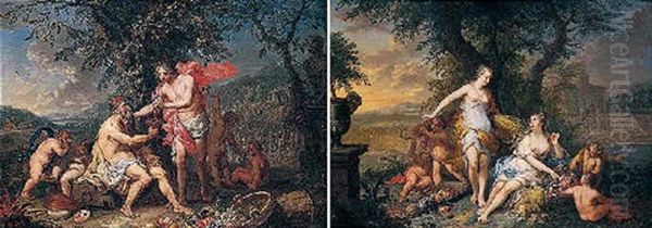 An Allegory Of Summer Oil Painting by Frans Christoph Janneck