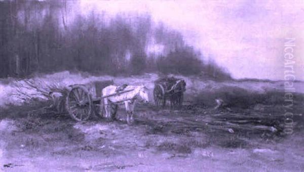 Woodgatherers Oil Painting by Willem George Frederik Jansen