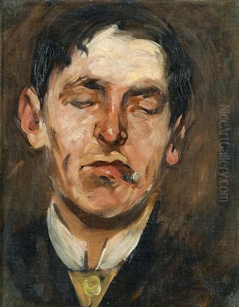 Portratstudie Eines Herren Oil Painting by Gerhard Janssen