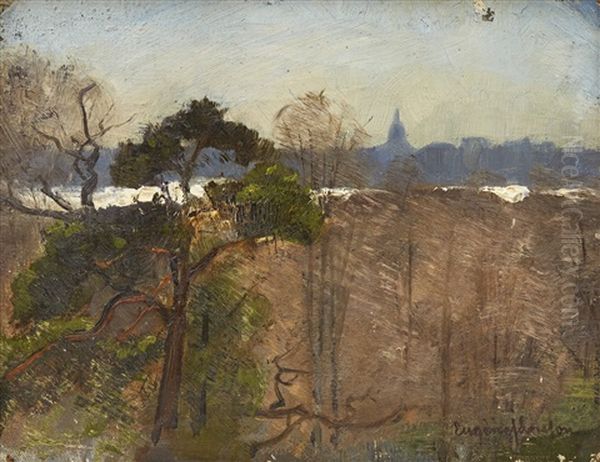 Middagsstamning (djurgarden) Oil Painting by Eugene Jansson