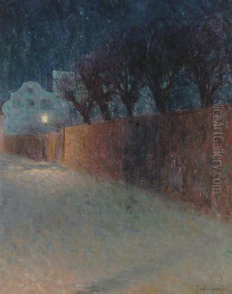 Manskensnatt Oil Painting by Eugene Jansson