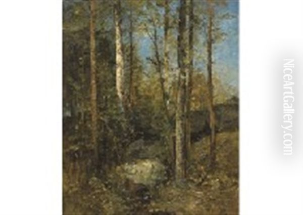 Sous Bois Oil Painting by Louis-Aime Japy