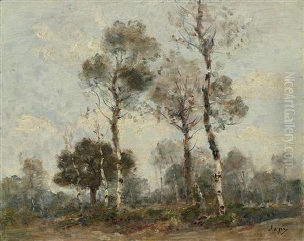 Birkenwald Oil Painting by Louis-Aime Japy