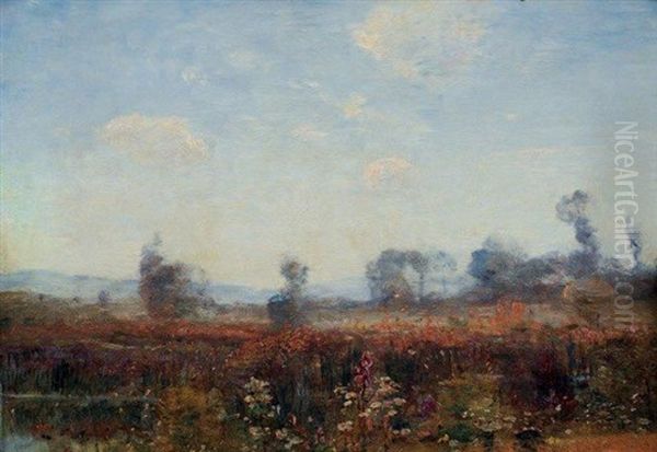 Paysage Au Bord De L'eau Oil Painting by Louis-Aime Japy