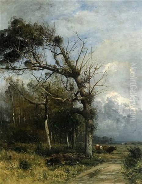 Apres L'ondee Oil Painting by Louis-Aime Japy